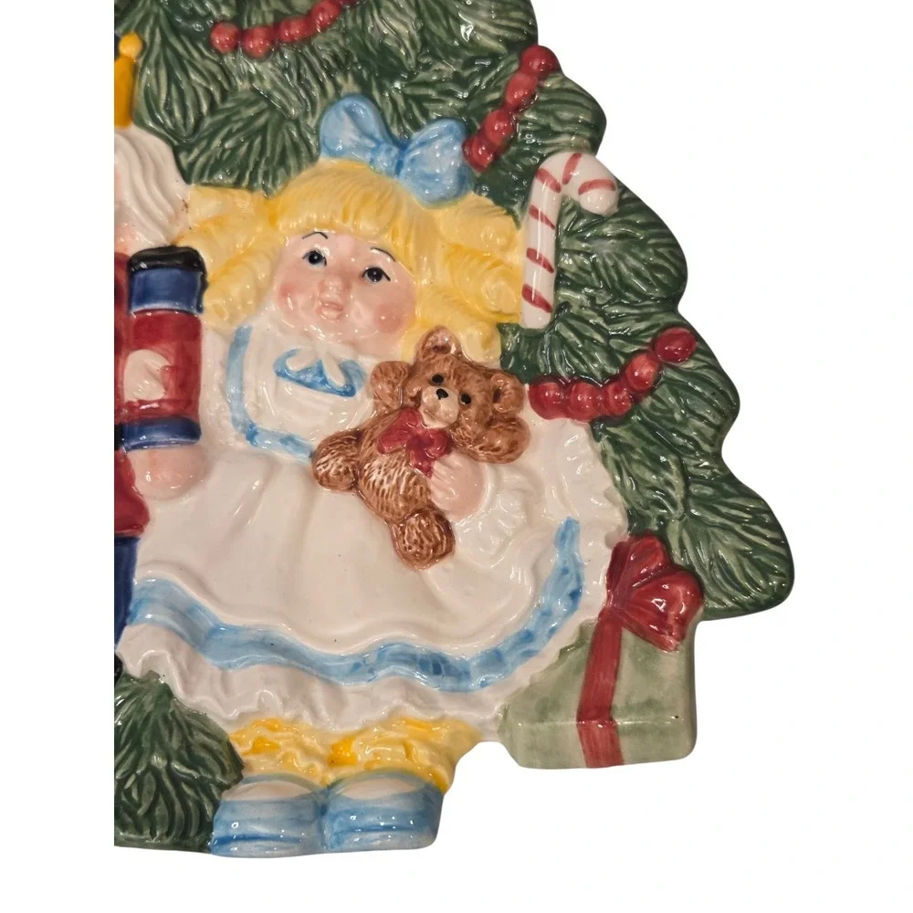 Vintage FITZ & FLOYD 1992 Christmas Dish Nutcracker Holiday‎ (Callouts)